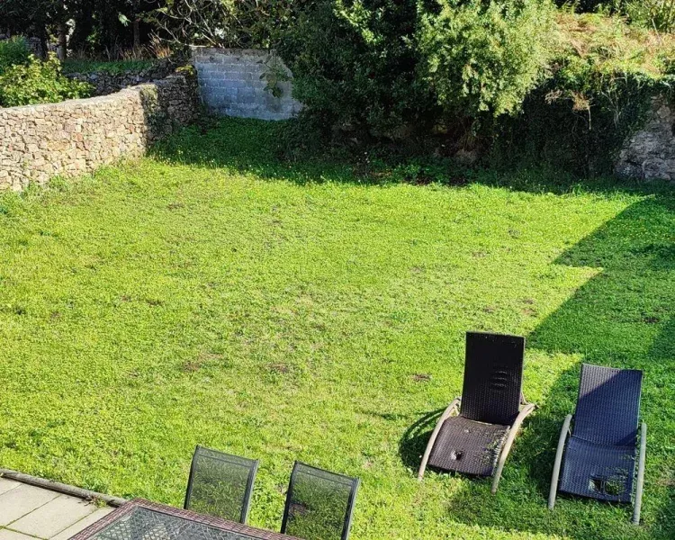 Imagen de Jardín comedor y tumbonas