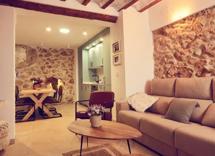 Imagen de Zona de estar con chimenea.