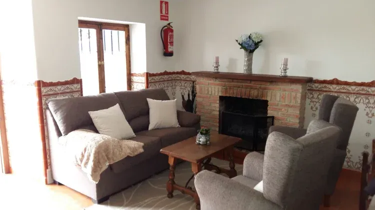 Imagen de Salón y chimenea