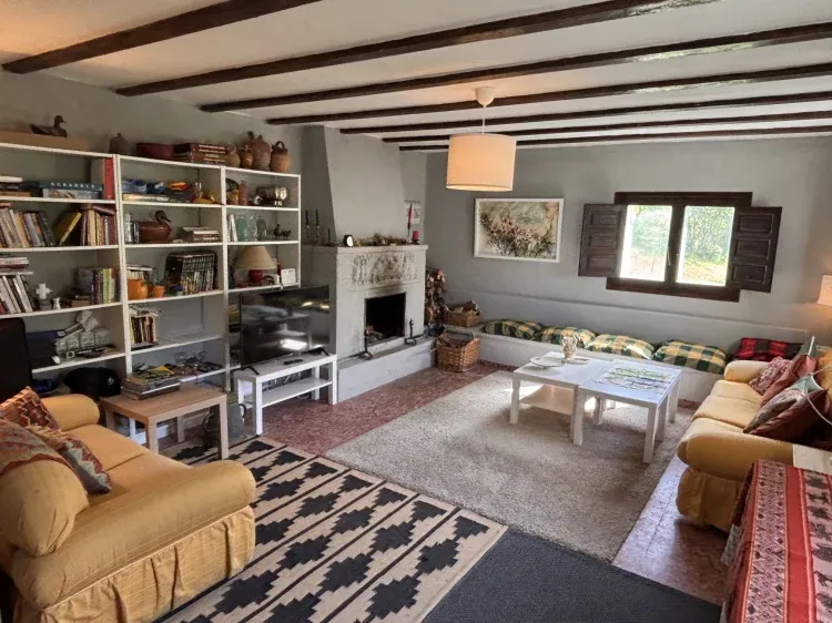 Imagen de Sal&oacute;n con chimenea