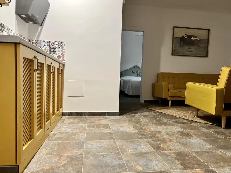 Imagen de Habitación Apartamento con cocina completa salon con sofa cama, dormitorio y baño.