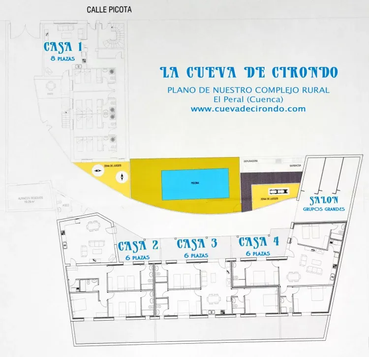 Imagen de PLANO Complejo Rural La Cueva de Cirondo