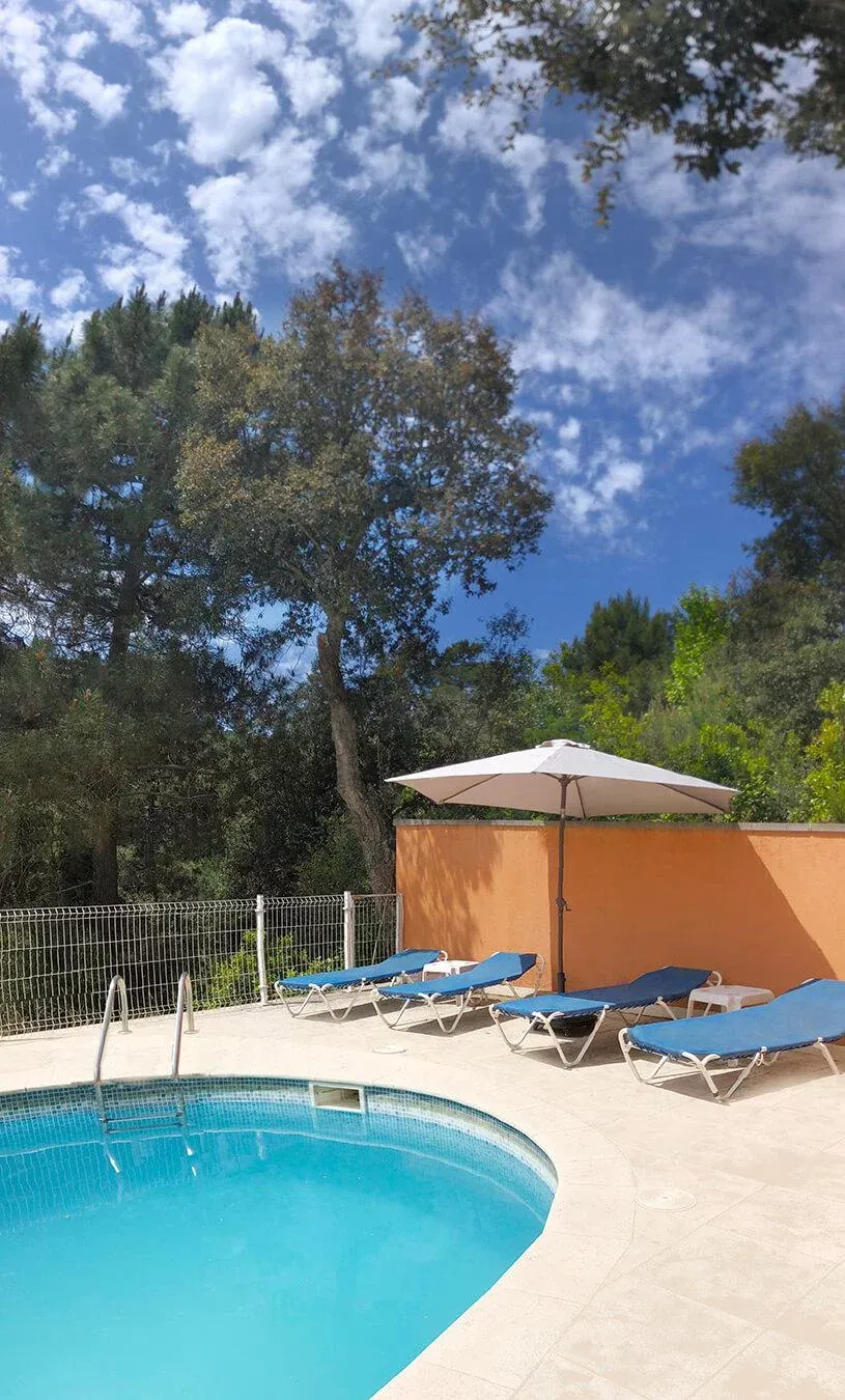Imagen de Piscina de 10x5 m con vistas despejadas a las montañas