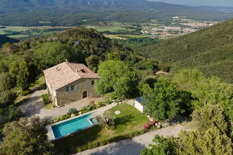 Imagen de Arc de Can Puig, casa rural vista aerea