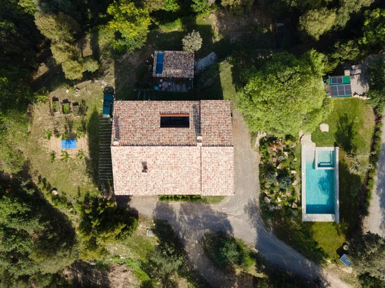 Imagen de Arc de Can Puig, casa rural vista aerea