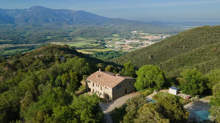 Imagen de Arc de Can Puig, casa rural vista aerea