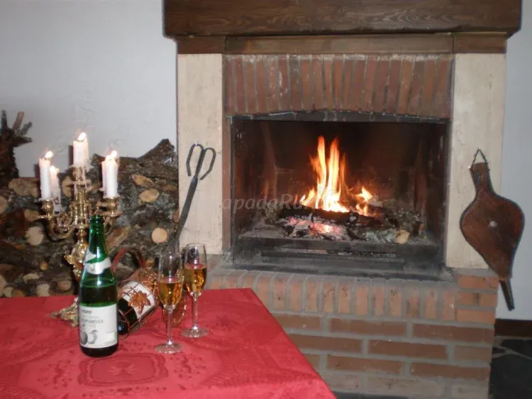 Imagen de Chimenea y leña gratis para caldear el ambiente.