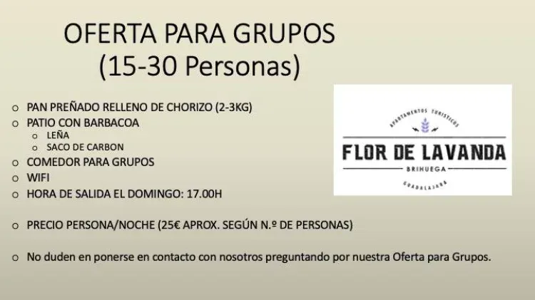 Imagen de Oferta grupos
