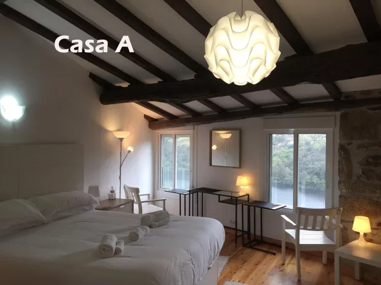 Imagen de Habitacion con grande vistas del rio Miño