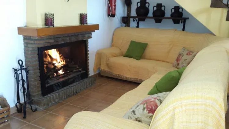 Imagen de Amplio salón con chimenea