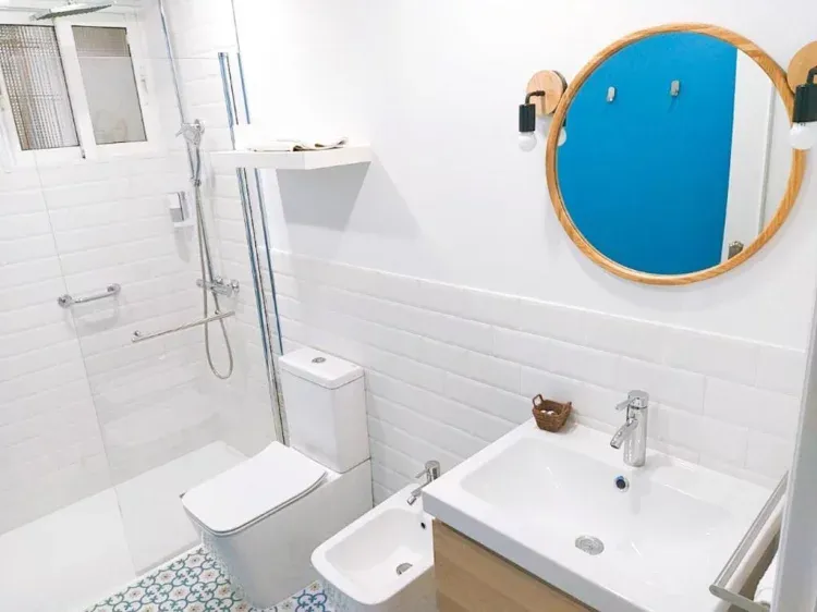 Imagen de Baño completamente equipado con ducha. Rodeiramar2A