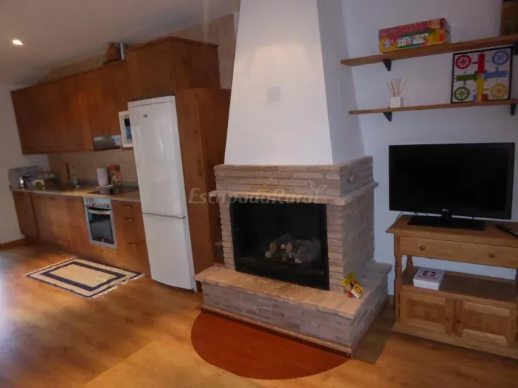 Imagen de Chimenea en salón comedor
