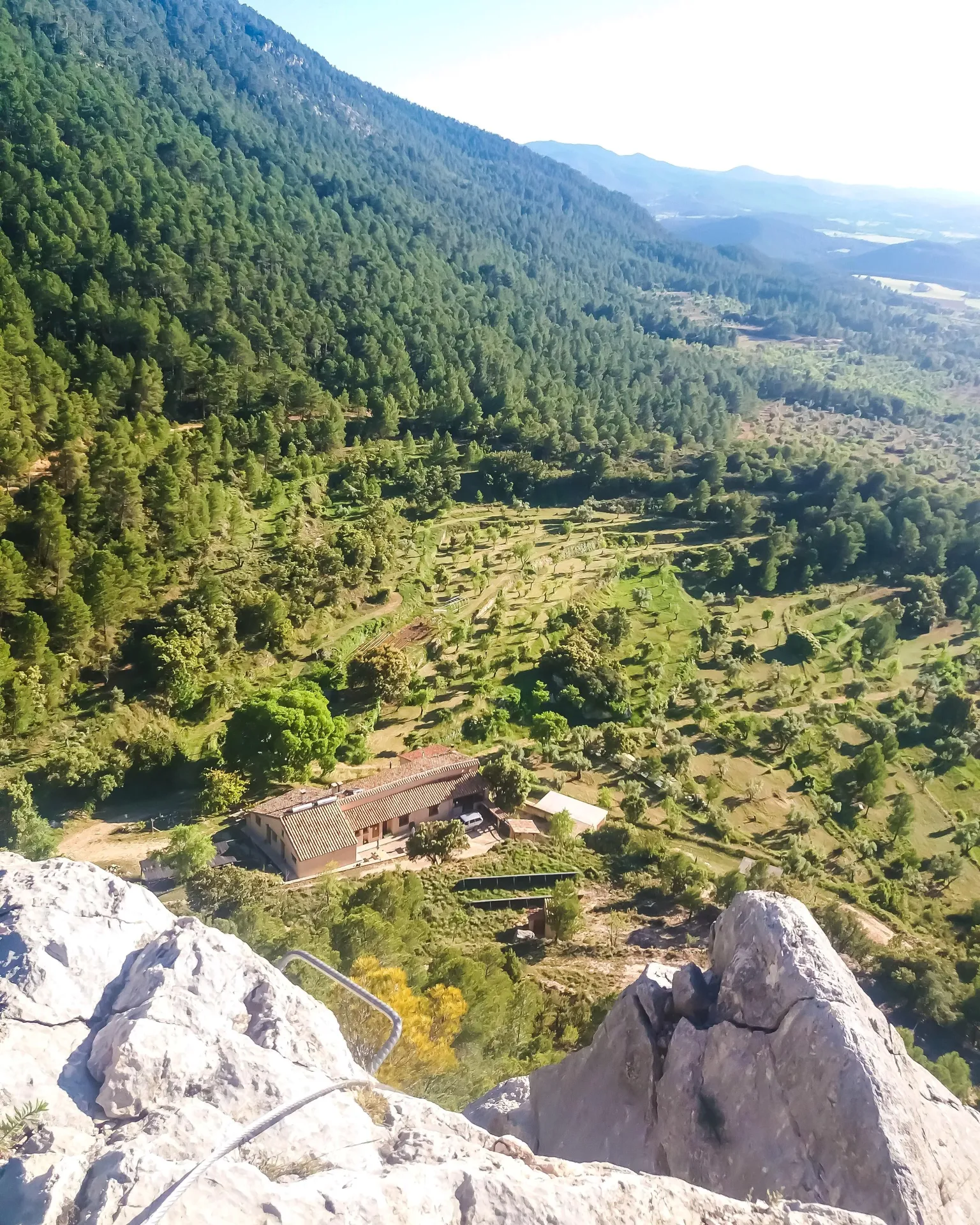 Imagen de vistas desde la via ferrata