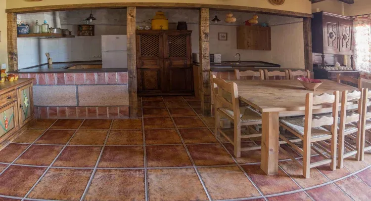 Imagen de salón cocina granero