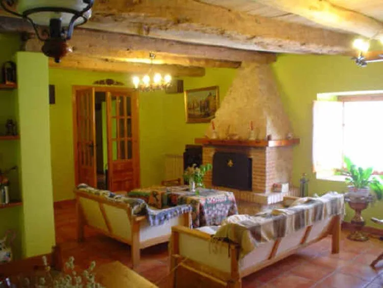 Imagen de Salón y chimenea.