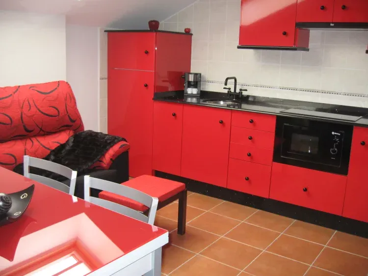 Imagen de Cocina del apto "rojo"