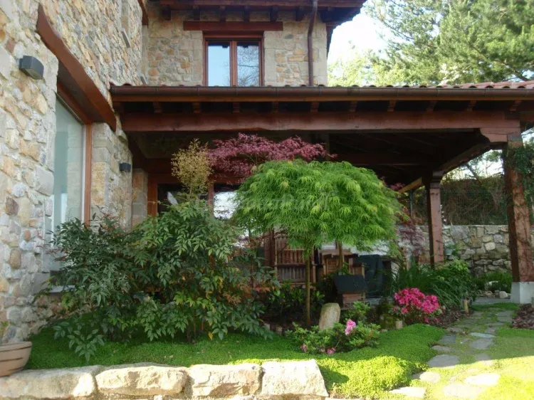 Imagen de Porche y jardín japonés