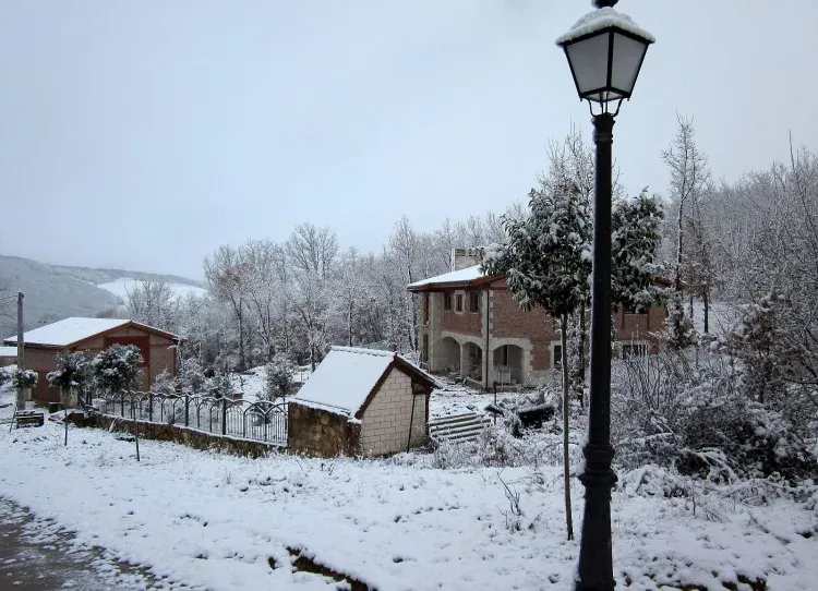Imagen de un dia de nevada