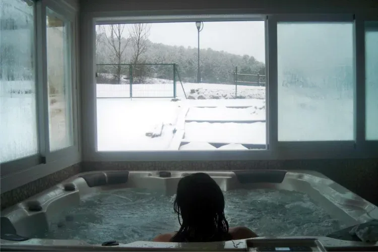 Imagen de spa con nieve