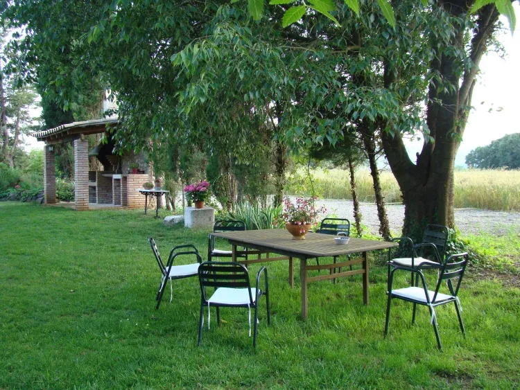 Imagen de jardín con barbacoa