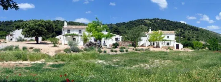 Imagen de Vista real de las tres casas Rurales. Ideales para reuniones de Grandes grupos de personas, Familias con Niños o Amigos. De 2 a 40 personas.