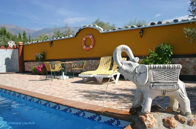 Imagen de terraza solarium con ducha