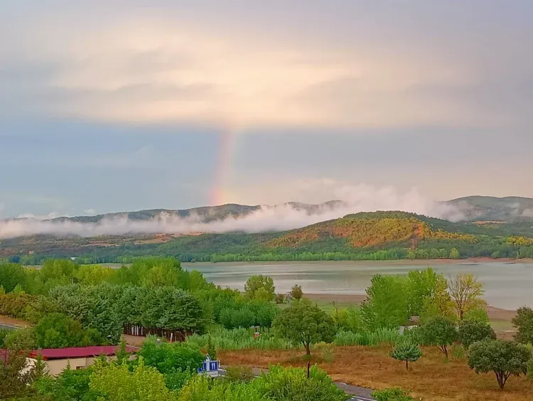 Imagen de Arcoiris desde la ventana