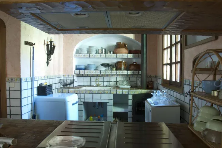 Imagen de cocina merendero-jardin