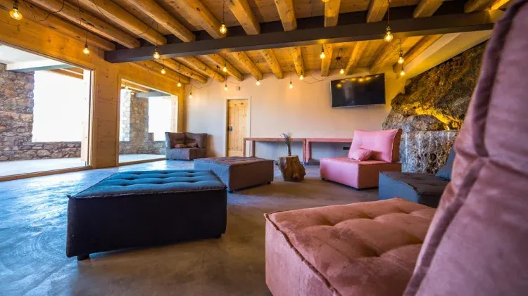 Imagen de Sala común, con sofas, chimenea, mesas i TV 65"