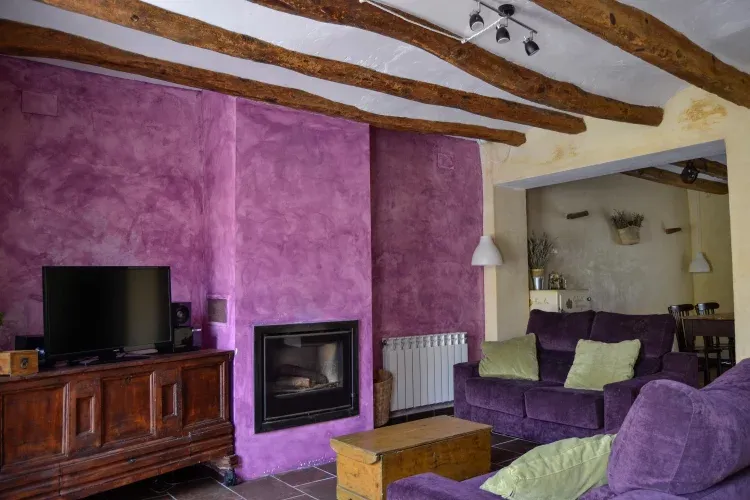 Imagen de Sala de estar con chimenea