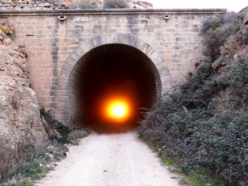 Túnel de Valdealgorfa, en Teruel.