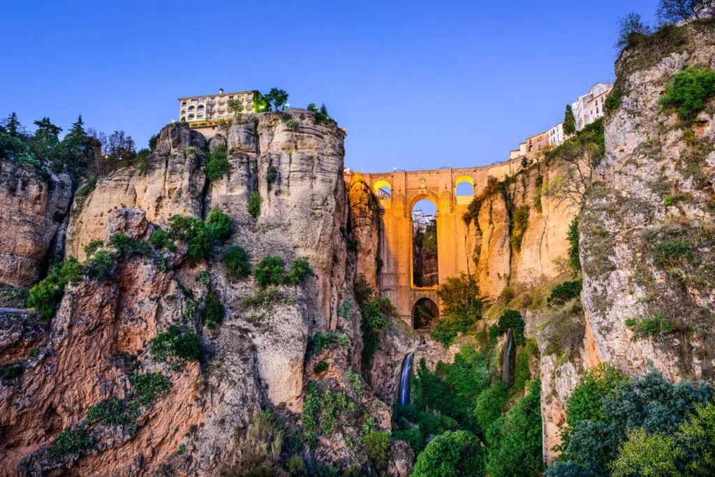 Mirador del Puente Nuevo de Ronda (Málaga).