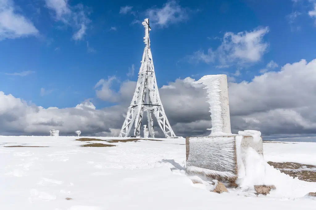 Subida al Monte Gorbea en invierno