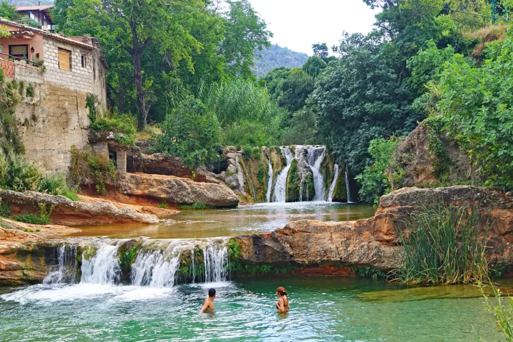 La Pesquera, poza o piscina natural en Beceite, Matarraña (Teruel)
