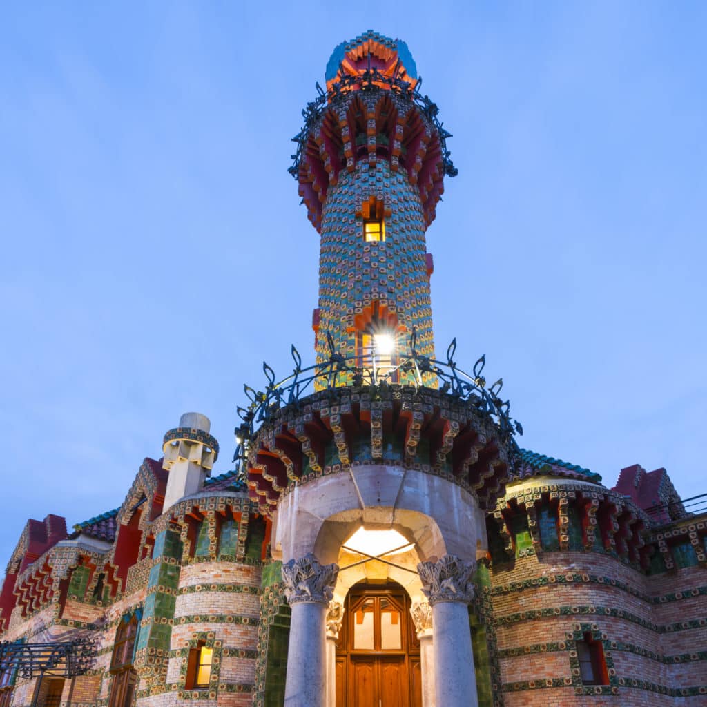 El Capricho de Gaudía en Comillas, Cantabria.