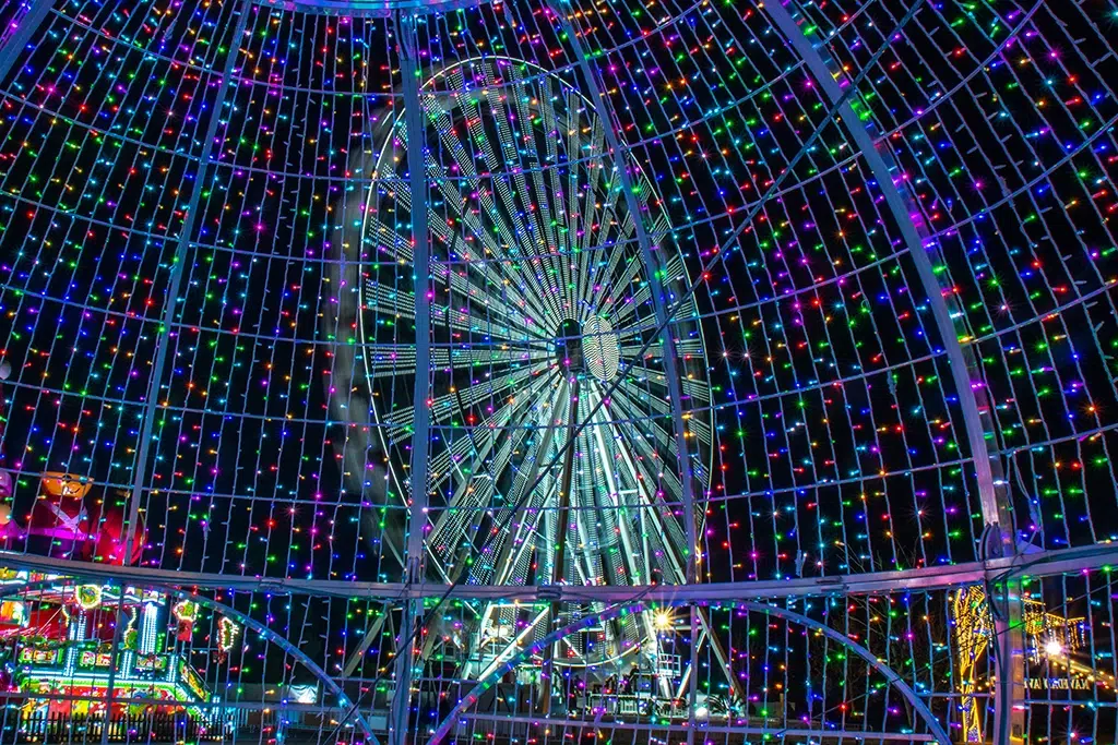 Iluminación Navideña en Feria Torrejón De Ardoz en Madrid