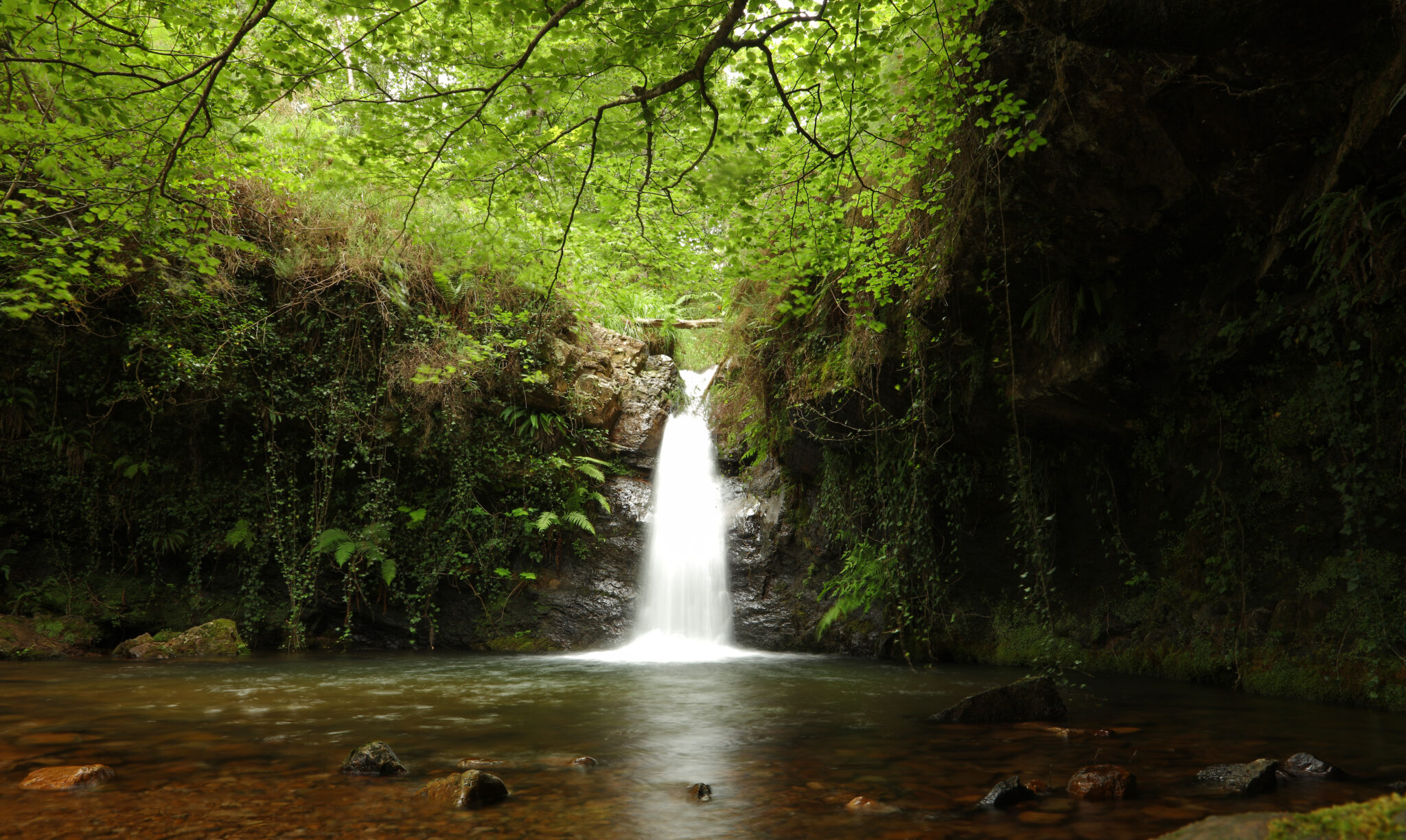 Cascadas de Doña Úrsula, Lamiña, Cantabria, España