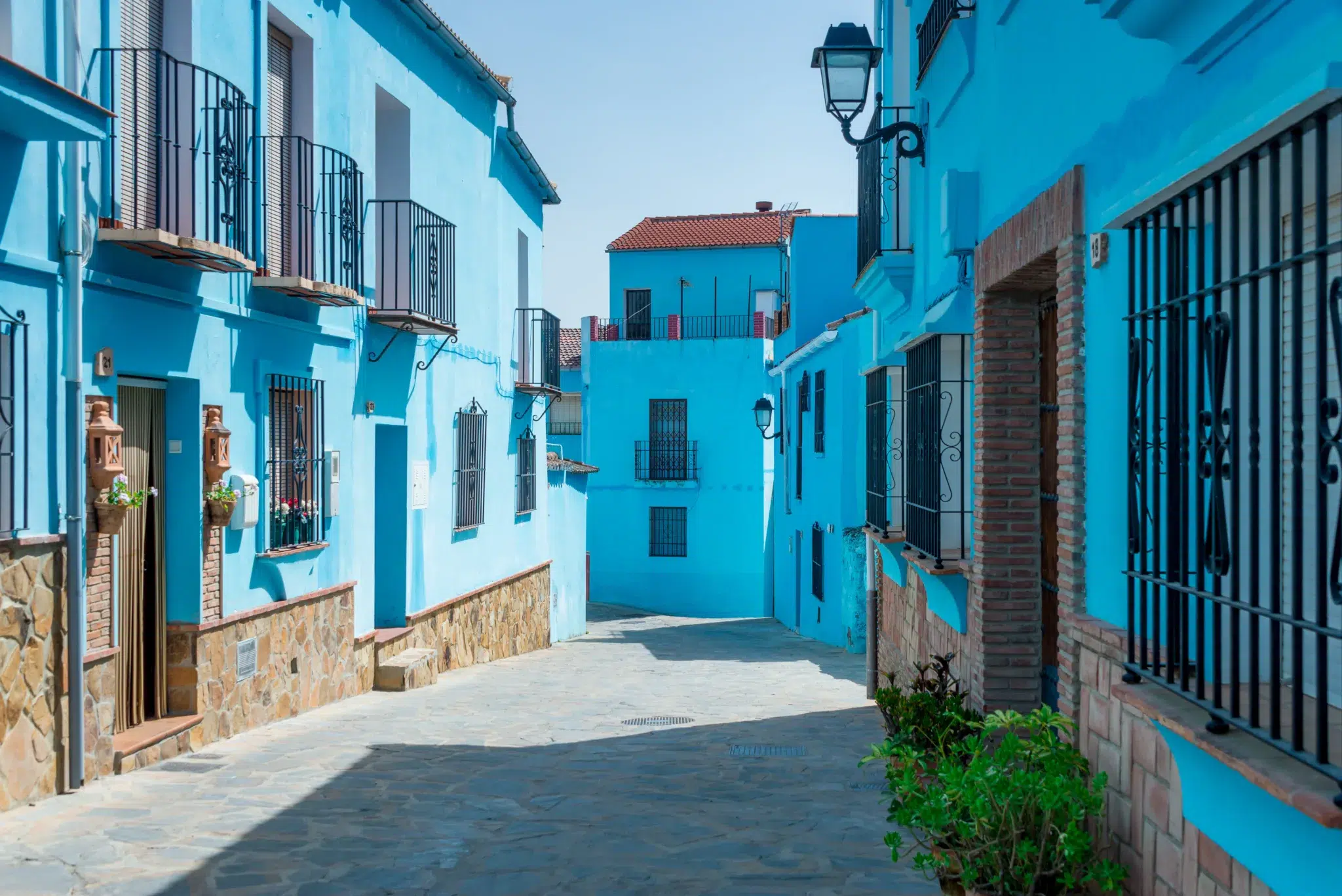 Calles azules de Júzcar. Por cineuno.